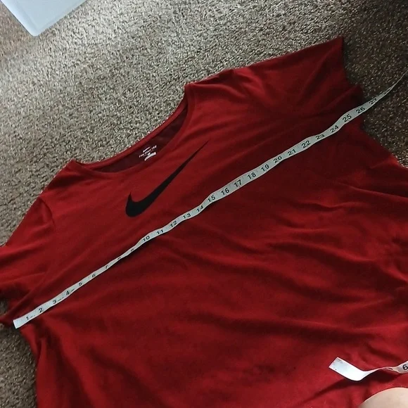 Nike dri-fit red logo tee shirt size 2XL - Picture 9 of 11
